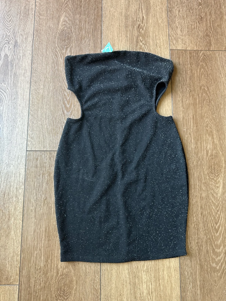 Nwt Black Sparkle Cutout Bodycon Dress